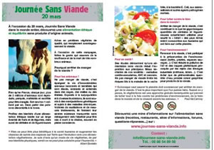 Tract Journée Sans Viande