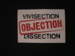 Autocollants Vivisection objection !