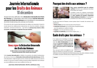 Tract Journée Internationale Droits des Animaux (avec zone tampon)