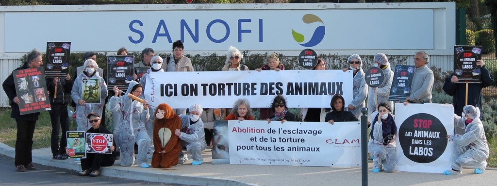 sanofi montpellier vivisection experimentation animale