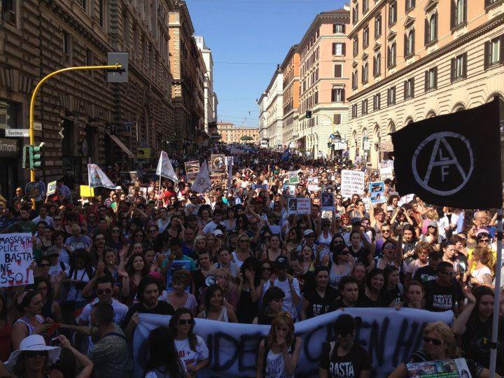 Rome – Italie – Manifestation nationale contre Green Hill et la vivisection