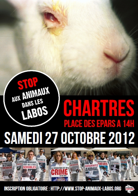 happening expérimentation animale Chartres