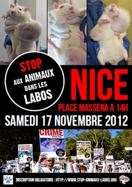 happening expérimentation animale nice