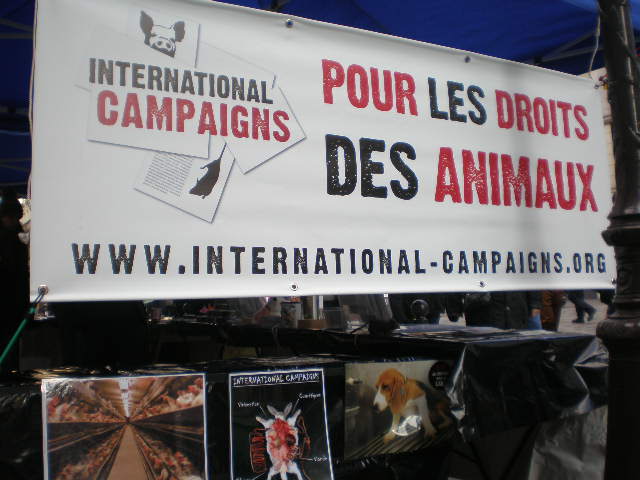 Paris – Samedi 19 juillet 2014 – Stand de sensibilisation aux droits des animaux et contre la vivisection