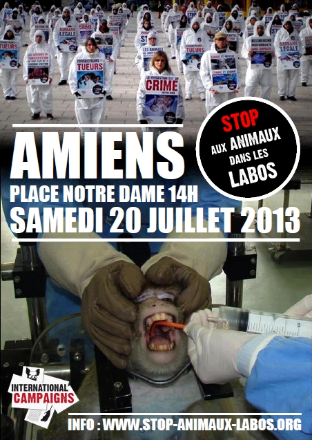 Amiens Happening contre la vivisection