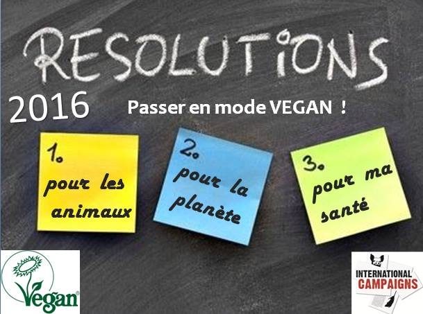 SAUMUR – Bonnes Résolutions Vegan en 2016 – Samedi 30 janvier
