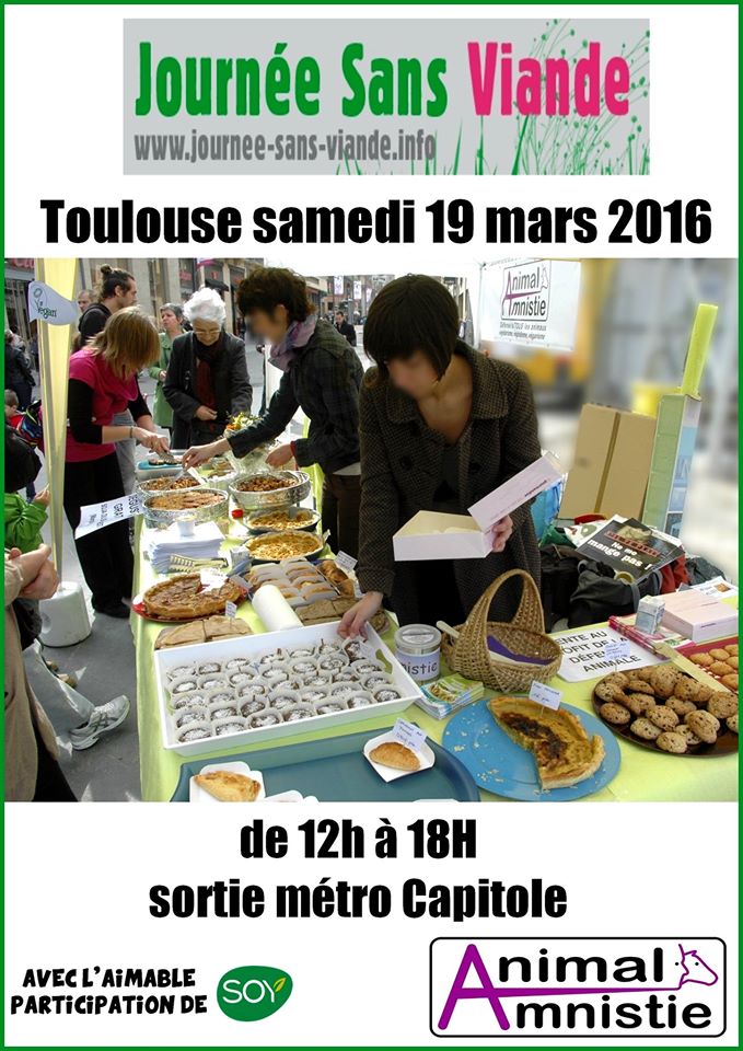 TOULOUSE – Journée Sans Viande –  19 mars 2016