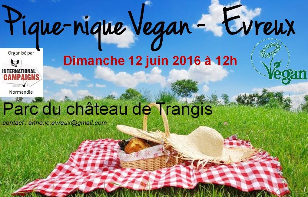 EVREUX – Pique Nique Vegan – Dimanche 12 juin