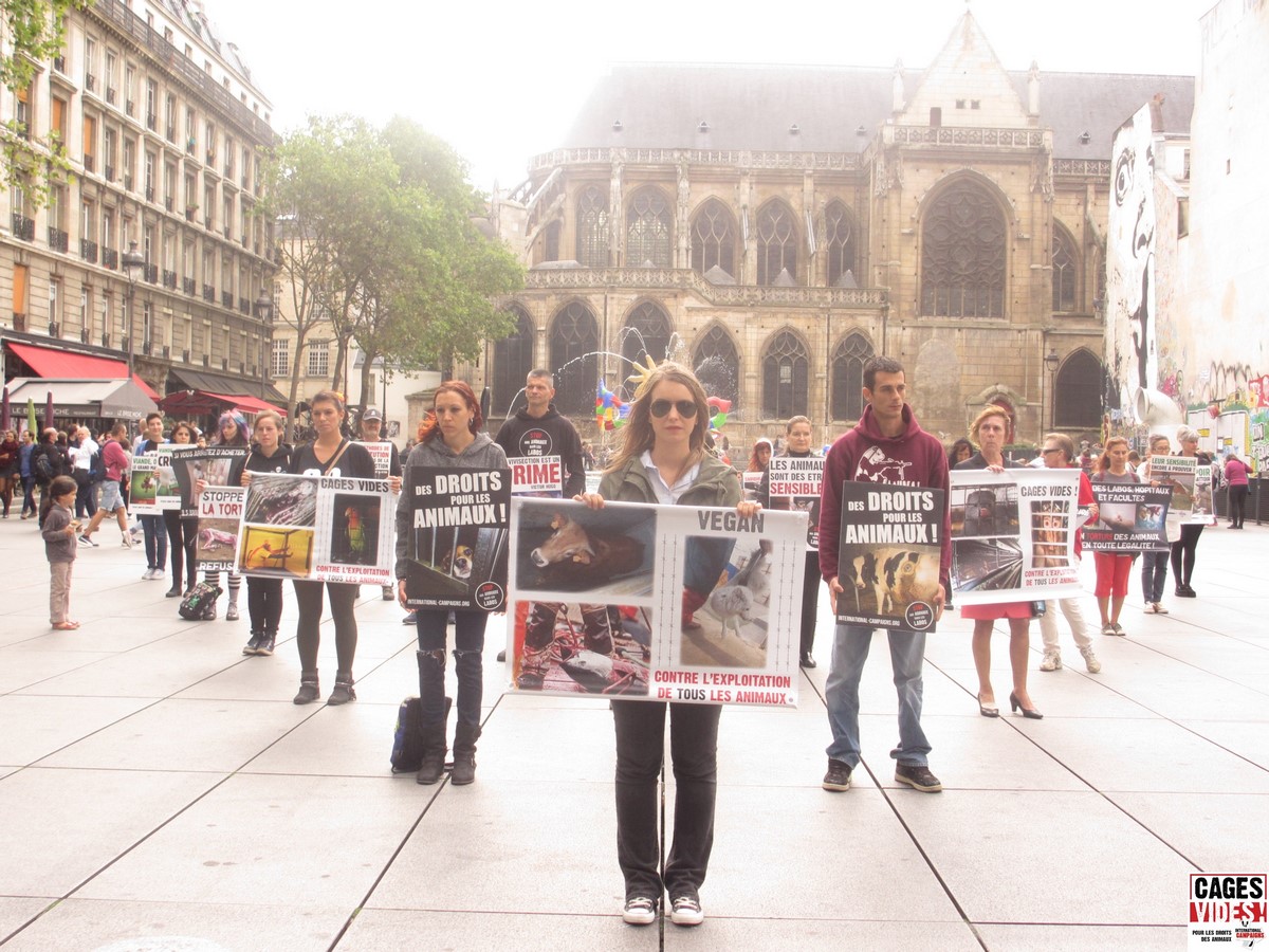 PARIS – 17 septembre 2016 – Happening et vidéo-sensibilisation au véganisme