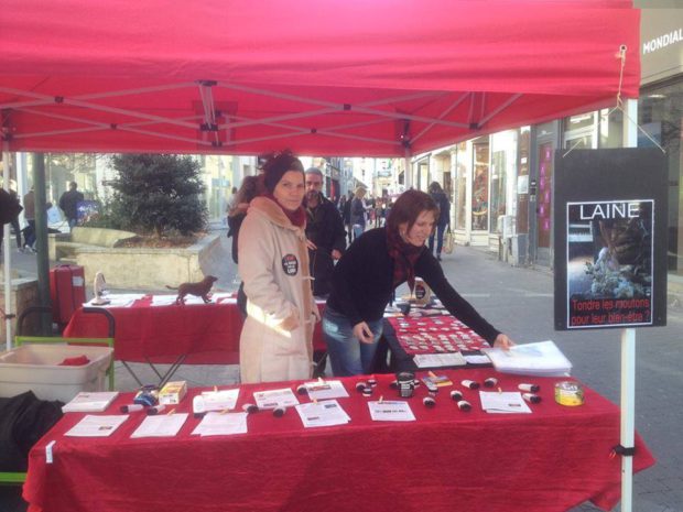 SAUMUR - Samedi 1er avril 2017 - Stand de dégustation vegan