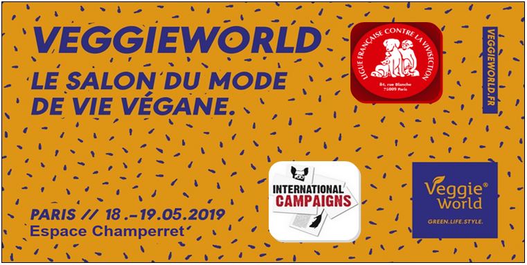 PARIS – Salon Veggie World – 18 et 19  mai 2019